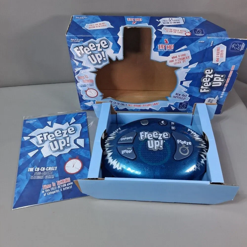 Freeze Up! Game Educational Electronic Word Game NIP Tested Works Video